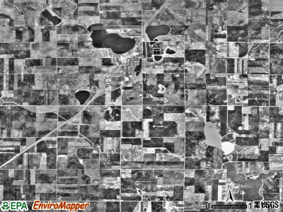 Lucas township, Minnesota satellite photo by USGS