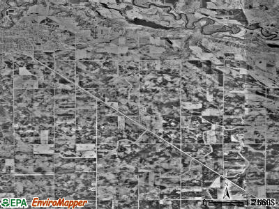 Paxton township, Minnesota satellite photo by USGS