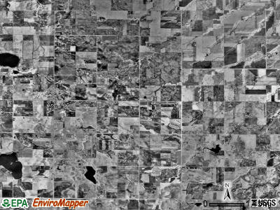 Limestone township, Minnesota satellite photo by USGS