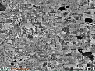 Royal township, Minnesota satellite photo by USGS