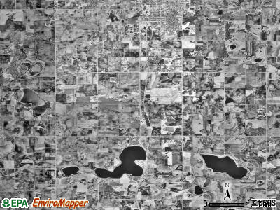 Lanesburgh township, Minnesota satellite photo by USGS
