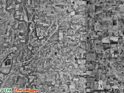 Tyrone township, Minnesota satellite photo by USGS