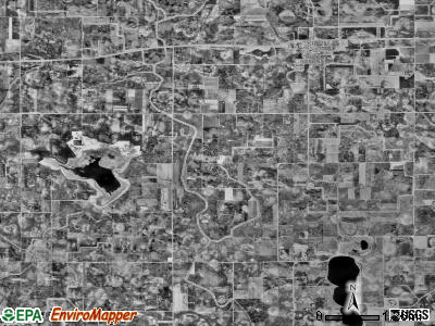 Severance township, Minnesota satellite photo by USGS