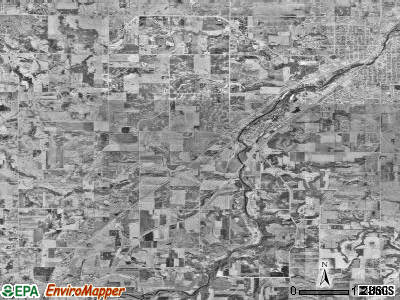 Bridgewater township, Minnesota satellite photo by USGS