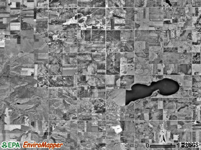 Shaokatan township, Minnesota satellite photo by USGS