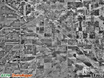 Lake Marshall township, Minnesota satellite photo by USGS