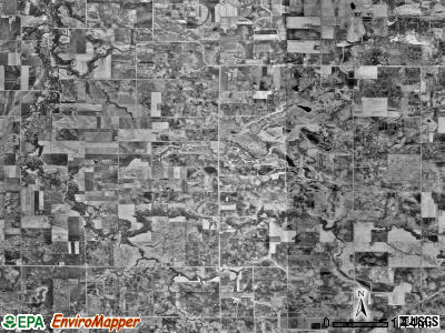 Three Lakes township, Minnesota satellite photo by USGS