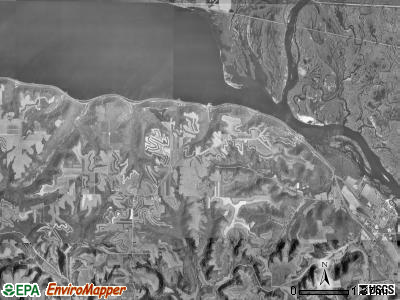 Pepin township, Minnesota satellite photo by USGS