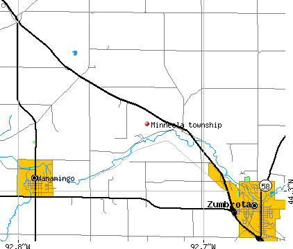 Minneola township, MN map