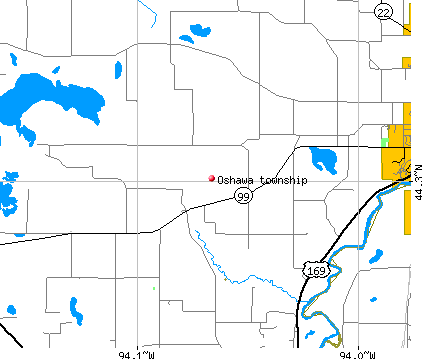 Oshawa township, MN map