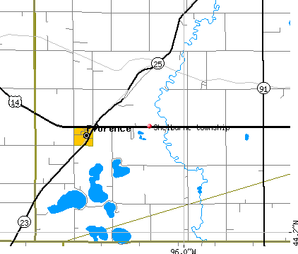 Shelburne township, MN map
