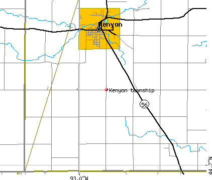 Kenyon township, MN map
