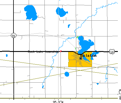Rock Lake township, MN map