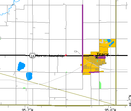 Monroe township, MN map