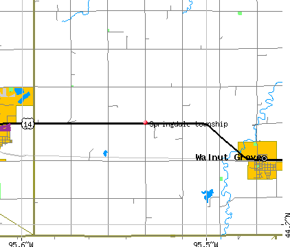 Springdale township, MN map
