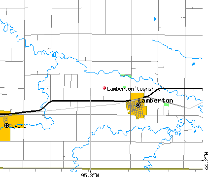 Lamberton township, MN map