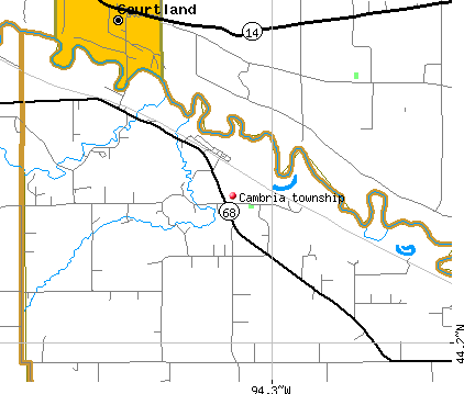 Cambria township, MN map