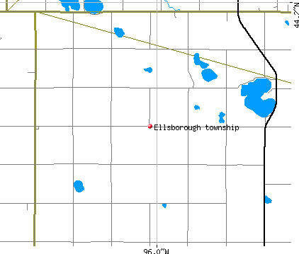 Ellsborough township, MN map