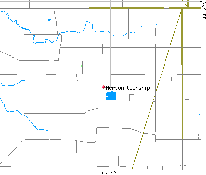 Merton township, MN map