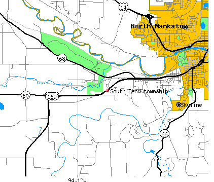 South Bend township, MN map