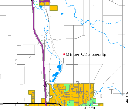 Clinton Falls township, MN map