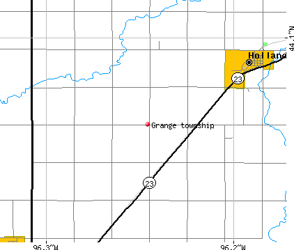 Grange township, MN map