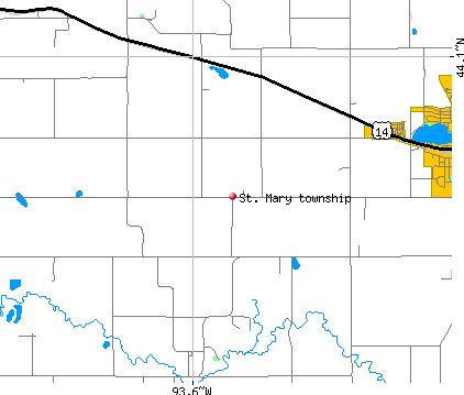 St. Mary township, MN map