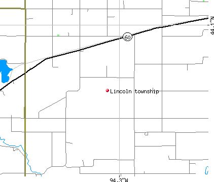 Lincoln township, MN map