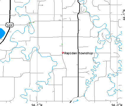 Rapidan township, MN map