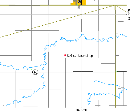 Selma township, MN map