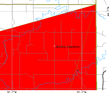Quincy township, MN map