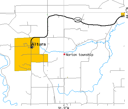 Norton township, MN map