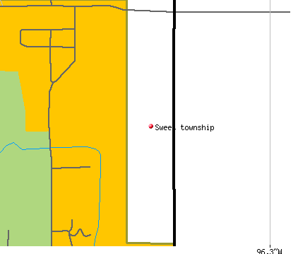 Sweet township, MN map