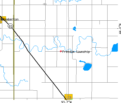Freedom township, MN map