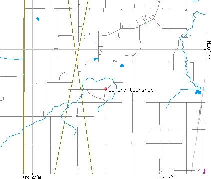 Lemond township, MN map