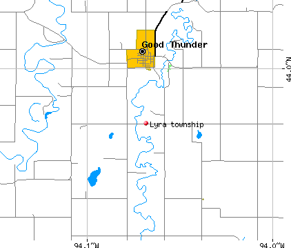 Lyra township, MN map