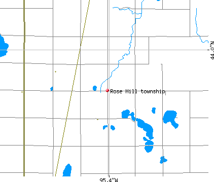 Rose Hill township, MN map