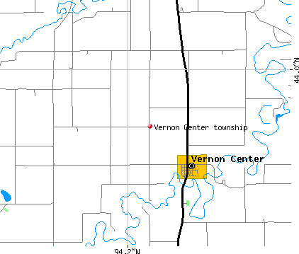 Vernon Center township, MN map