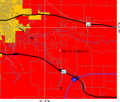 Marion township, MN map