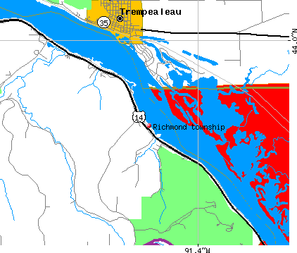 Richmond township, MN map