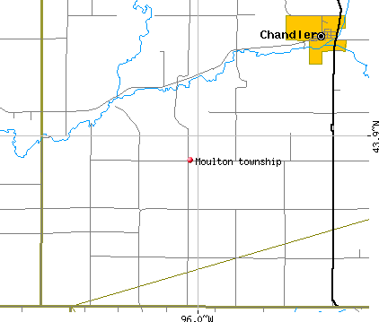 Moulton township, MN map