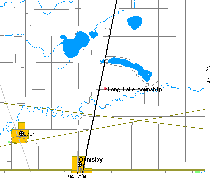 Long Lake township, MN map
