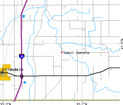 Summit township, MN map