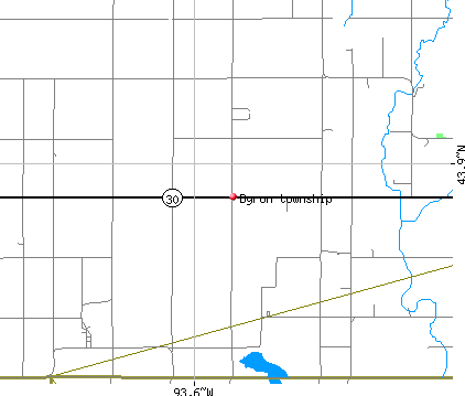 Byron township, MN map