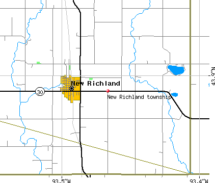 New Richland township, MN map