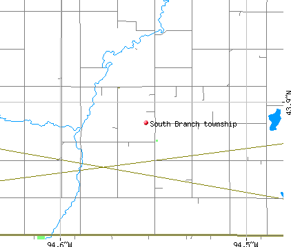 South Branch township, MN map