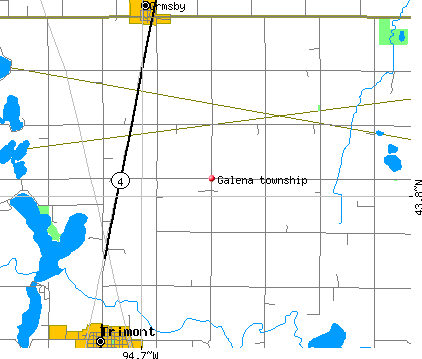 Galena township, MN map