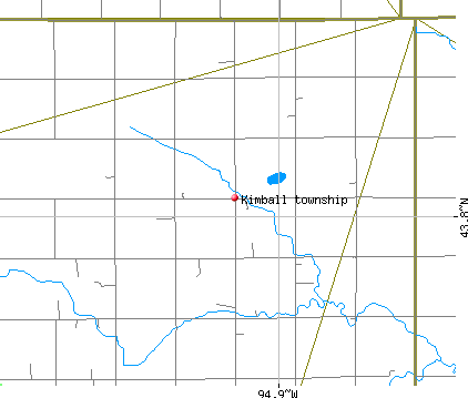 Kimball township, MN map