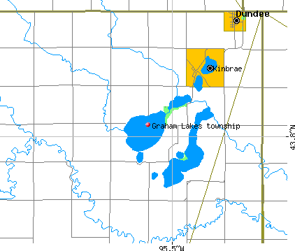 Graham Lakes township, MN map