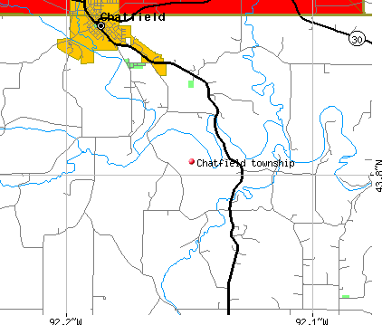 Chatfield township, MN map